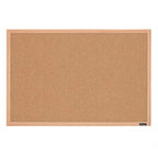 Quartet Cork Board Bulletin Board, 23" x 35" Framed Corkboard, Oak Frame, Decorative Hanging Pin Board, Perfect for Office & Home Decor, Home School Message Board or Vision Board (35-380352)