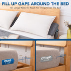 Teemour Full Size (54"x10"x6") Bed Wedge Pillow Headboard Pillow Mattress Wedge Triangle Pillow Long Bolster Pillow Bed Gap Filler (0-7") Mattress Gap Filler Between Your Headboard and Mattress