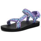 Women's Sport Sandals Hiking Sandals with Arch Support Yoga Mat Insole Outdoor Light Weight Water Shoes-U121SLX025-light purple-39