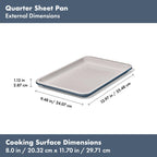 OXO Good Grips Non-Stick Pro Ceramic Coated Metal Bakeware 3-Piece Sheet Pan Set – Storm Blue