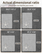 Blvornl Frosted Clear Chair Mat for High Pile Carpet and Hardwood Floor, 32.3"*53" Hard Material Chair Mat, Heavy Duty Computer Chair Mats for Rolling Chairs, Desk Floor Rug for Office and Home