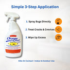 Orange Guard Home Pest Control Spray with D-Limonene | All-Natural Food Grade Orange Peel Oil for Bugs, Ants, Roaches, Fleas, Palmettos and Silverfish - 32oz