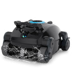 Cordless Robotic Pool Cleaner, Wall Climbing, Lightweight, Extended Battery Life, 8L Large Capacity, Advanced Dual-Motor, X1 Auto Pool Vacuum for Inground & Above Ground Pools Up to 1100 Sq.Ft, Blue