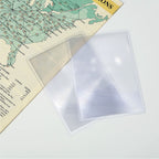 MAGDEPO 3x Magnifying Sheet Full Plastic Page Area with Small Card Magnifier Fresnel Lens, DIY Projection & Solar Collector Ideal for Reading Newspapers, Small Print, and Documents.
