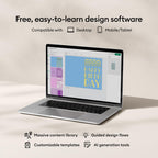 Cricut Maker 4 - Smart Cutting Machine (Seashell) | Digital Content Bundle - Includes 30 Images in Design Space App