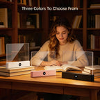 Choudao Tech LED Book Light and Night Light 2 in 1, 3 Color Temperatures & Stepless Dimming, USB Rechargeable Reading Light with Timer for Night Reading (White)
