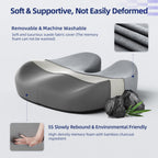 Ruizman Seat Cushions for Office Chairs - Large Office Chair Cushion for Butt - Memory Foam Seat Cushion for Tailbone Pain Relief | 18.1x16.5 Inches (Dark Grey)