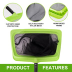 Sepetrel Swimming Pool Leaf Skimmer Net,Fine Nylon Mesh & Reinforced Frame Deep Rake Net,Cleaning Supplies and Accessories, (Pole Not Included)