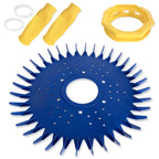 4 Pieces Pool Cleaner Replacements Include W70329 Finned Seal Disc Skirt & W69698 Pool Cleaner Diaphragms & W70327 Foot Pad Compatible with Zodiac Baracuda G2 G3 G4, Replace W72855 W69721 W46666