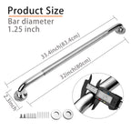 Rackickyer Shower Grab Bar, 2 Pack 32 Inch Bathroom Grab Bar, 1.25" Diameter 304 Stainless Steel Anti-Slip Grab Bars for Bathtubs and Showers, Handicap Shower Grab Bar for Seniors Elderly