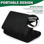 AnyForce Foldable Travel Seat Cushion- Lightweight Comfort Airplane Seat Cushion for Long Flights, Camping, Bleachers,Home,Office, Driving (Gray)