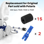 for Polaris Pool Cleaner Parts 15 Pack Polaris 280 Part Sweep Pro Sweep Scrubbers Replacement 2 Hose Tail Scrubber Cleaner Pool Tail Scrubber 280 360 380 180 480 3900