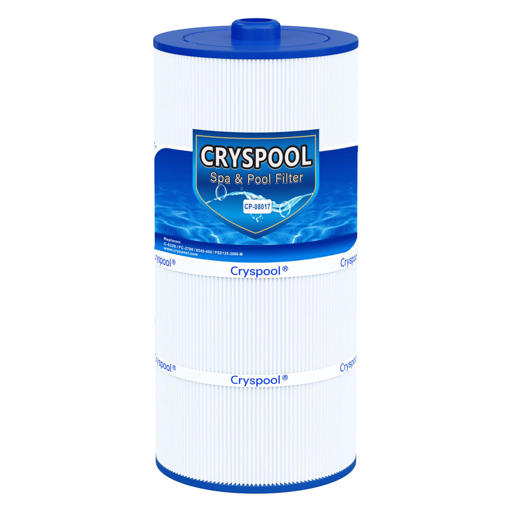 Cryspool® 08017 Filter Compatible with 6540-488, Sundance Double End 120, PSD125-2000, C-8326, FC-2780, Magnum SU125, 125 Sq. Ft Spa Filter Cartridge, 1 Pack