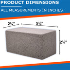 Pool-Whiz Pumice Stone for Pool (2-Pack) | Pool Tile & Concrete Cleaner | Pumice Stone for Cleaning Spas, Water Features & Bathroom Floors | Cleaning Block for Rust & Stains by Billy Buckskin