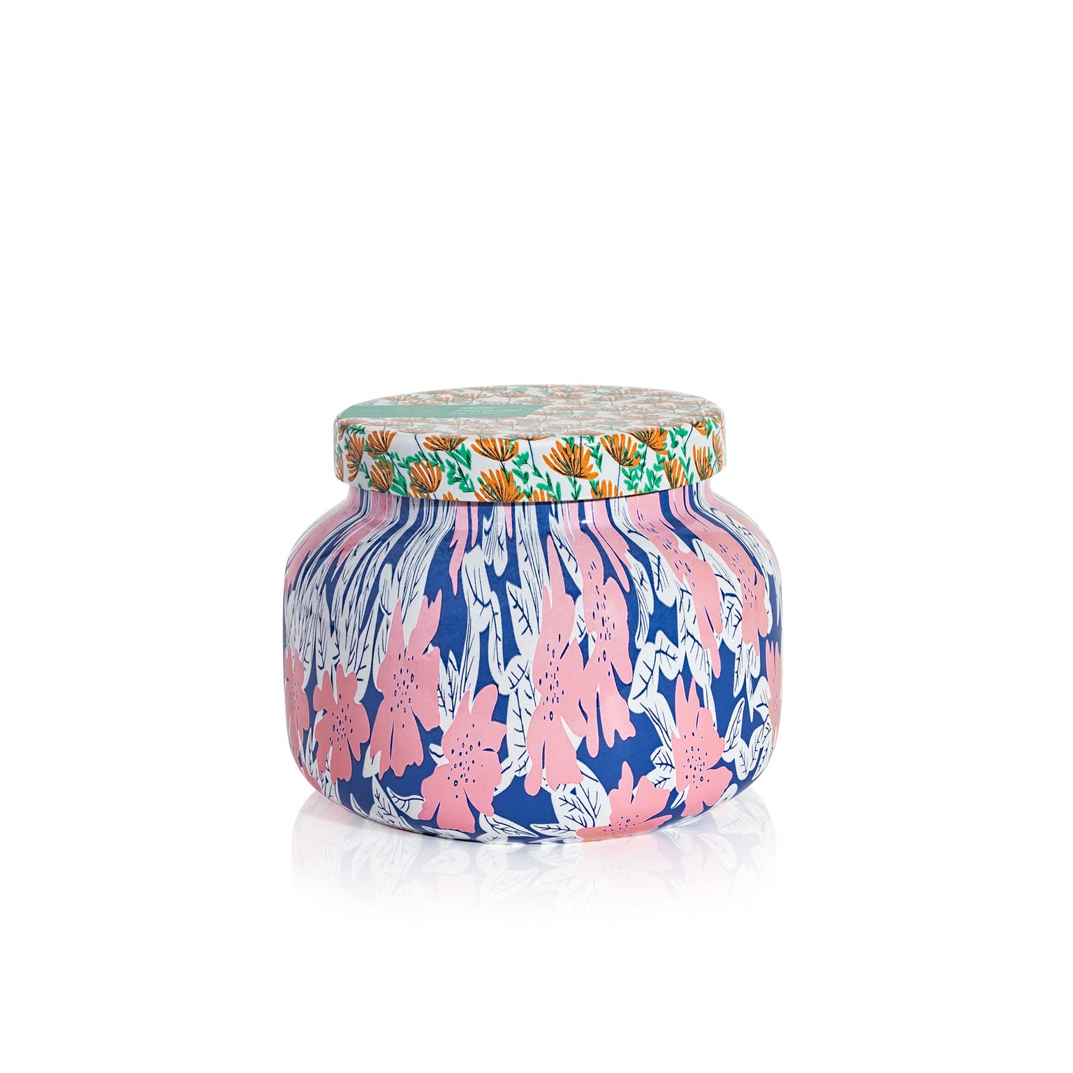 Capri Blue Volcano Candle - Pattern Play Signature Glass Jar Candle - Luxury Aromatherapy Soy Candle - Sugared Citrus Scented Candle - Colored Candles with Pattern Design (19 oz)