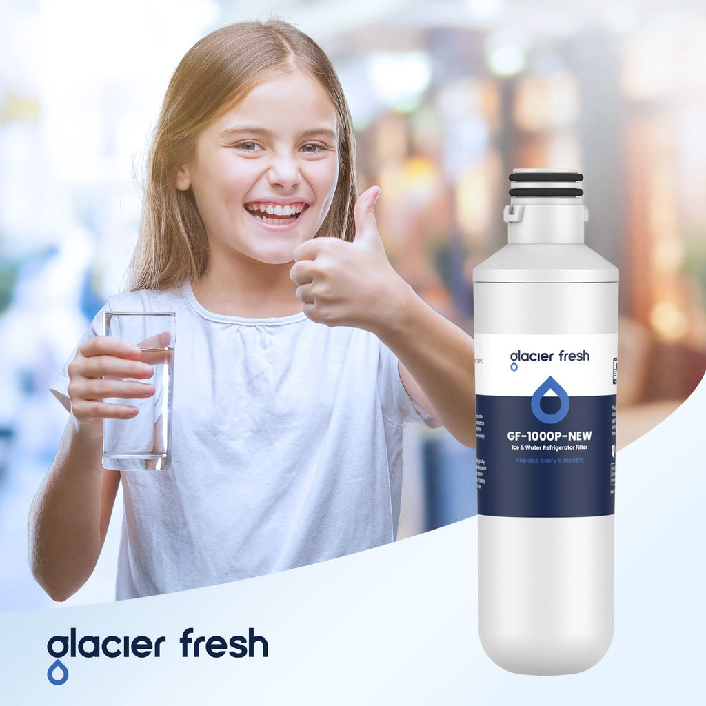 GLACIER FRESH LT1000PC Replacement Water Filter, Compatible with LT1000PC/PCS, LT1000PC, LT-1000PC, MDJ64844601, ADQ747935 ADQ74793504 Water Filter 4 Pack