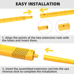ROYOR Spa Mineral Sticks for Hot Tub Supplies, Hot Tub Mineral Stick Inserts Filter Cartridge - 2 Pack