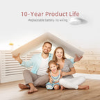 10 Packs Fire Alarms Smoke Detectors, Smoke Alarm Battery Operated, Fire Alarm with Test Button & Low Battery Signal, Photoelectric Technology Fire Detectors for Bedroom and Home