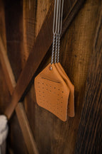 Hope Woodworking Leather Fly Swatter Set (2 Pack) – 17” Amish-Made Fly Swat w/Real Leather Paddle – Fly Swatters Multi Pack w/Metal Handle – Bug Swatter, Mosquito Swatter, Wasp Swatter (Brown)
