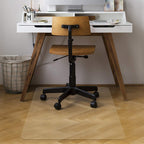 Azadx Office Chair Mat for Hardwood Floor 30 x 48'', Small Chair Mats Clear Easy Glide on Hard Floors, Rolling Chair Mat Plastic Mat Under Desk Chair, 2PCS