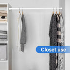 2pcs Spring Tension Rods Adjustable 26 to 39 inch Small Tension Curtain Rod No Drilling Expandable Spring Loaded Curtain Rod,Suitable for Doors and Windows 28 to 36 inch, White