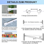 AIZESI 2pcs Spring Tension Rods Adjustable 26 to 39 inch Small Tension Curtain Rod No Drilling Expandable Spring Loaded Curtain Rod,Suitable for Doors and Windows 28 to 36 inch, White