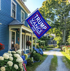 ERT Trump and Vance 2024 Flag 3x5FT Make America Great Again Trump and Vance 2025 Flag White Banner with Brass Grommets MAGA