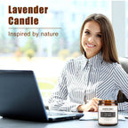 4 Pack Candles for Home Scented, Lavender Sage Sandalwood Candles, 28 OZ Aromatherapy Jar Candles, 50 Hours Long Burning Time, Christmas Scented Candle Set Gifts for Women and Men