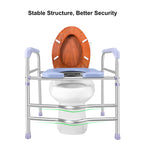 Deewow Raised Toilet Seat with Handles 400lbs, Toilet Seat Riser for Seniors with Adjustable Height, Raised Toilet Seat for Elderly, Pregnant and Handicap, Fit Any Toilet
