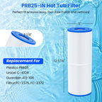 Future Way PRB25-IN Hot Tub Filter Replacement for Pleatco PRB25, Unicel C-4326, Guardian 413-106, Filbur FC-2375/FC-2370, 5X13 Drop in Spa Filter, 25 sq.ft, 2 Pack