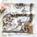 Silk Like Head Scarf for Women - Satin Large Hair Scarves - 35" Square Silk Hair Wrap for Sleeping with Gift Packed