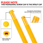 Gas Can Spout Replacement, Gas Can Nozzle Replacement, (3 Kit-Yellow) For Most 1/2/5/10 Gallon Gas Cans. Replacement gas can spout, Gas Can Replacement Spout. The tube is soft and flexible to use