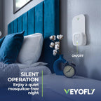 VEYOFLY, Flying Insect Trap, Insect Catcher, Indoor Fly Trap, Safer Home, Fruit Fly Traps for Gnat, Moth, Mosquito, Bug Light Plug in Insect Killer (4 Device + 12 Glue Cards)
