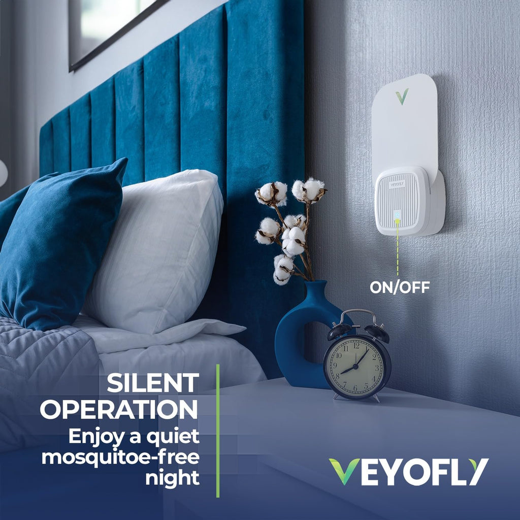 VEYOFLY, Flying Insect Trap, Insect Catcher, Indoor Fly Trap, Safer Home, Fruit Fly Traps for Gnat, Moth, Mosquito, Bug Light Plug in Insect Killer (1 Device + 3 Glue Cards)