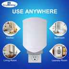 Bug Parking Flying Insect Trap, Plug-in UV Light for Gnats, Fruit Flies and Houseflies, Silent Sticky Catcher for Indoor Use, 1 Device & 5 Refills