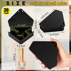 Qualirey 36 Pcs Mice Station with Keys Mouse Bait Stations Waterproof Mice Stations Outdoor Mice Traps Bait Boxes for Mice Indoor Outdoor, Bait Not Included, Suitable for Small Mice (Black)