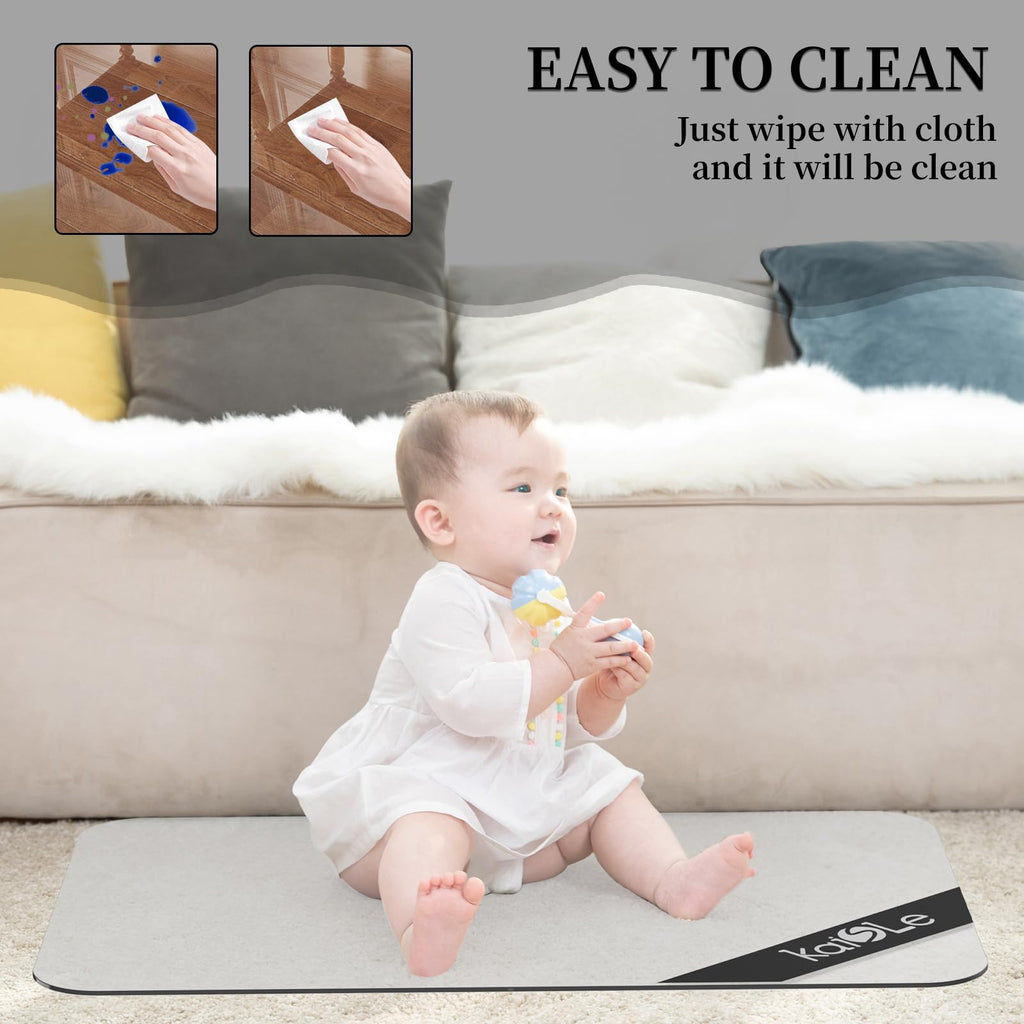 KAISLE Office Chair Mat for Carpet Floor, Plastic Rolling Chair Mat for Carpeted Floors, Computer Desk Chair Floor Mats, 48 x 30 Inch Rectangle Clear Heavy Duty Floors Protector 0.14 Inch Thick