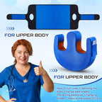 TrelaCo 2 Pcs Bedridden Patient Turning Device Set, Including 1 Turning Pillow and 1 Turning Belt, Prevent Muscle Atrophy for Elderly Seniors Disability Prevention Bed Sore Aid Care(Blue)