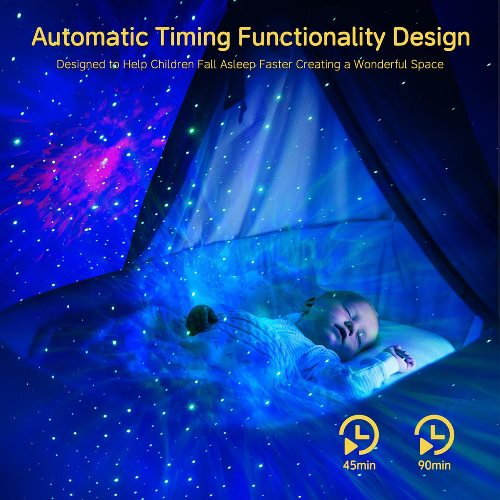 HIJOPIB Galaxy Projector, Star Projector for Bedroom, Starry Ceiling Night Light with Remote & Timer, Led Nebula Projector Gifts for Kids, Room Decor, Party, Christmas, Tiktok Live