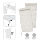 KOKIDO Replacement Filter Bags Set (Standard and Fine filter) for Handheld Pool Vacuum KOKIDO XTROVAC 410 XTROVAC 910, Standard filter - 250 microns, Fine filter - 75 microns