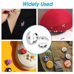 100PCS Metal Pin Backing for Brooch Enamel Lapel Pin Lock Keeper Clasp