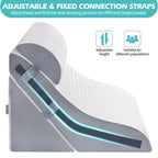 Wedge Pillow for Sleeping, Orthopedic Bed Wedge Pillow Set, 15-in-1 3PCS Adjustable Memory Foam Wedge Pillow Post Surgery, 9 &16 & 20 inches Height 3-in-1 Incline Wedges Pillows