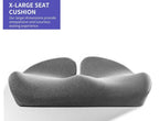 Pubemy SupremeComfort X-Large Gel Infused High Density Foam Seat Cushion for Office Chair, Kitchen Chair, Car Seats- Elevate Your Seating Experience -Pressure Sore and Tailbone Pain Relief