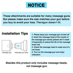 AiRelax Massage Gun Attachments for Hypervolt Go, Upgraded 15 PCS Massager Heads to Meet Different Needs for Deep Tissue Muscle Massage Gun, Plug-n-Play Accessories Easy to Use