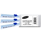 3418, Slide Cutter, Replacements, for 18” Foodservice Plastic Wrap Film - 3 Pack