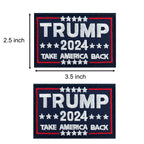 Harsgs 2PCS Trump Patch, Take American Back Hook & Loop Patch for Caps Bags Vests Military Uniforms