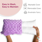 Hysterectomy Seat Belt Pillow - Recovery After Double Mastectomy, Heart, Abdominal, Breast Reduction & Augmentation, Tummy Tuck, C Section Surgery - Gel Pack Included- Seatbelt Pillow Gifts for Women