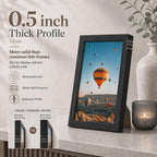 8.5x11 inch Picture Frame Black for Certificate Poster and Photo, Horizontal and Vertical Formats for Wall Hanging or Tabletop, 8.5x11 Frame with Shatter Resistant Plexiglass, Black