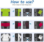 BoxLegend V3 Shirt Folding Board t Shirts Clothes Folder Durable Plastic Laundry folders Folding Boards,Black