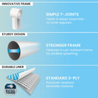 INTEX Rectangular Frame 7 ft 2 in x 4 ft 11 in x 23 in Above Ground Pool, Swimming Pool with Steel Frame, Pump Not Included